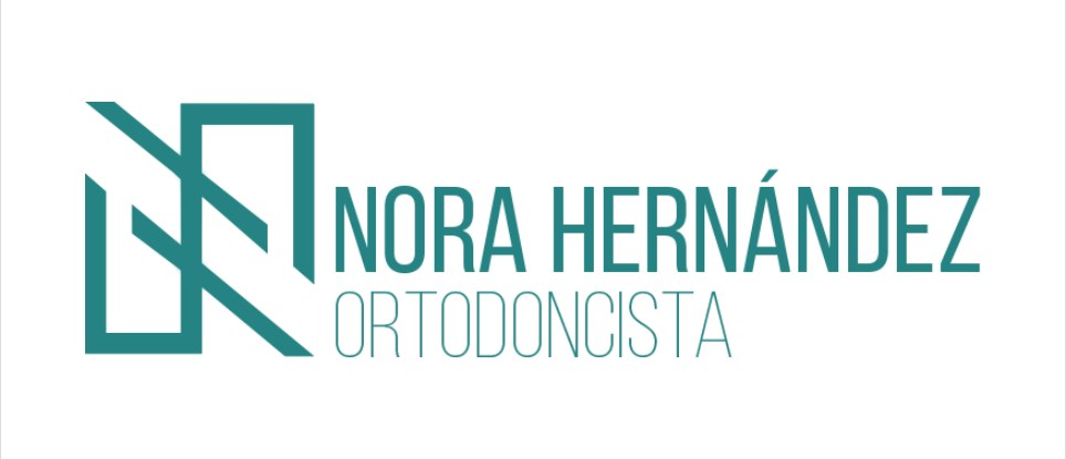 Marca anterior de la Dra. Nora Hernández: monograma con degradado turquesa